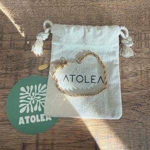 Atolea Calvi Gold Rope Chain Bracelet